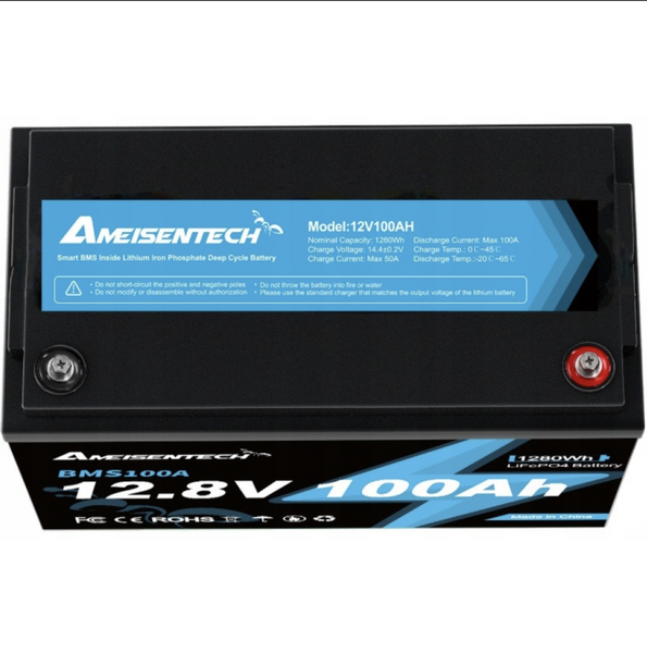 Акумулятор Ameisentech LiFePO4 12,8 В 100 А&middot;год, 1280 Вт&middot;год, BMS 100 А AME-12V-100AH фото
