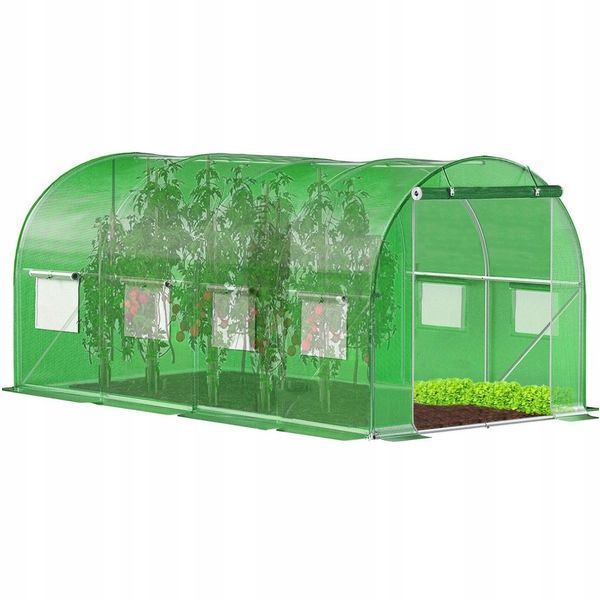 Теплиця садова Volso Polska VS 04252, 4 &times; 2,5 &times; 2 м, 10 м&sup2;, армована плівка 140 г/м&sup2;, зелена VS 04252 фото