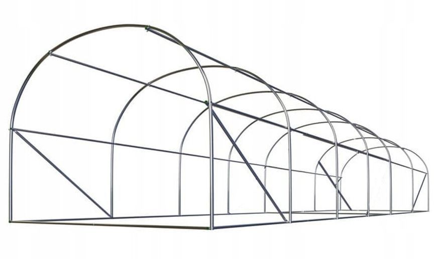 Теплиця садова Volso Polska VS 06320, 6 &times; 3 &times; 2 м, 18 м&sup2;, армована плівка 140 г/м&sup2;, зелена VS 06320 фото