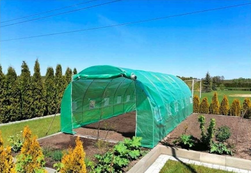 Теплиця садова Volso Polska VS 06320, 6 &times; 3 &times; 2 м, 18 м&sup2;, армована плівка 140 г/м&sup2;, зелена VS 06320 фото