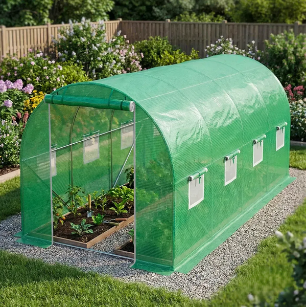 Теплиця садова Expand, 4 &times; 2,5 &times; 2 м, 10 м&sup2;, армована плівка UV4, 2 входи TFO25-2,5X4X2-2-Z фото