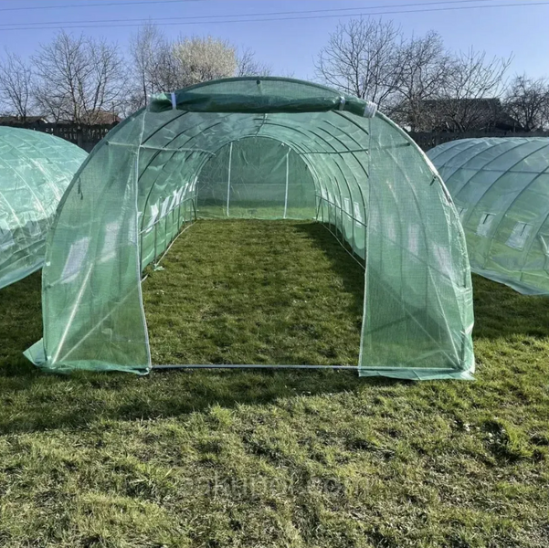 Теплиця садова Ekspand TFO25-3X12X2-2-Z, 12 &times; 3 &times; 2 м, 36 м&sup2;, армована плівка UV4, 2 входи TFO25-3X12X2-2-Z фото