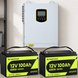 Комплект резервного живлення Daxtromn Power 3,5 кВт + 2&times; CyperOcean LiFePO4 12,8V 100Ah, 2,56 кВт&middot;год DAX-3500W-2X100AH-CYP фото 1