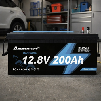 кумулятор Ameisentech LiFePO4 12,8 В 200 А&middot;год, 2560 Вт&middot;год, BMS, для резервного живлення AME-12V-200AH фото