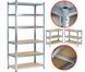 Стелаж металевий PRIMA HOME, 200 &times; 90 &times; 40 см, 6 полиць, 175 кг на полицю, оцинкований G1452 фото 2