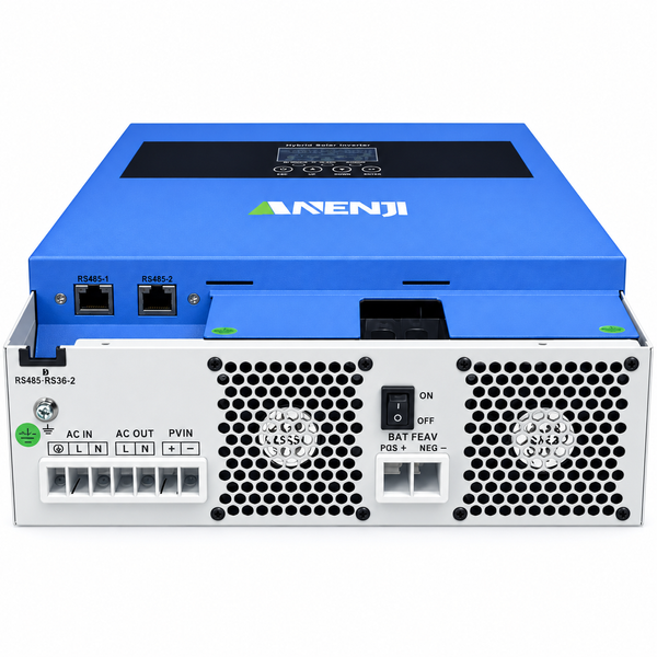 Гібридний сонячний інвертор Anenji ANJ-4000W-24V 4200 Вт, 24 В, Wi-Fi, MPPT 100 А ANJ-4000W-24V фото